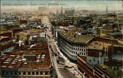 General View of City Looking North Postcard