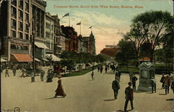 Tremont Street, South from West Street Postcard