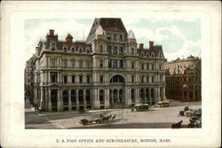 U. S. Post Office and Sub-Treasury Boston, MA Postcard Postcard