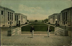 Harvard Medical School, Courtyard from Administration Building Postcard