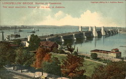 Longfellow Bridge Boston, MA Postcard Postcard