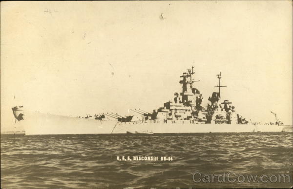 USS Wisconsin on the Water Navy