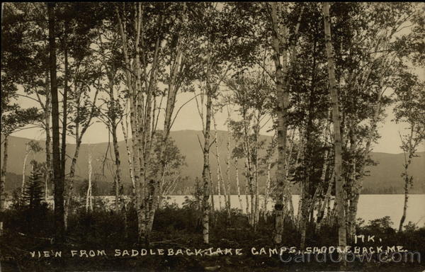 View From Saddleback Lake Camps Rangeley Maine