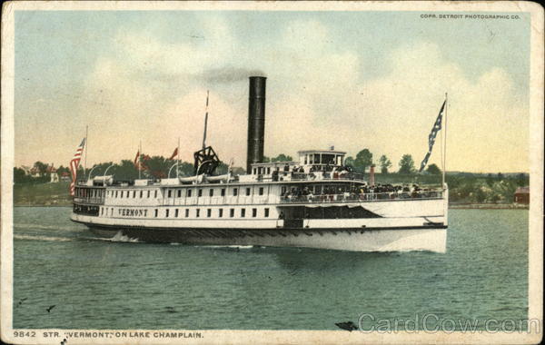Str. Vermont on Lake Champlain Steamers