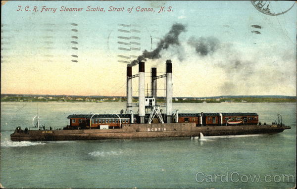 J.C.R. Ferry Steamer Scotia, Strait of Canso, N.S Canada