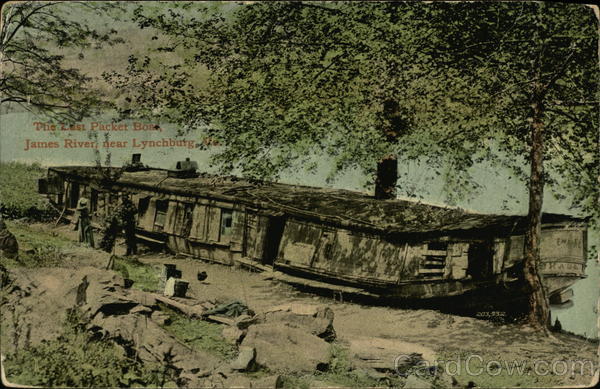 The Last Packet Boat, James River Near Lynchburg, Va Virginia