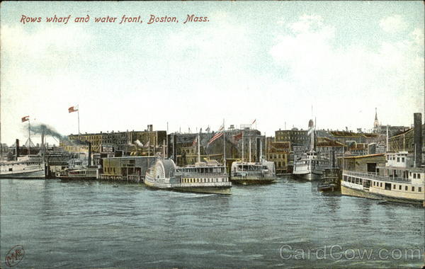 Rows Wharf and Water Front Boston Massachusetts