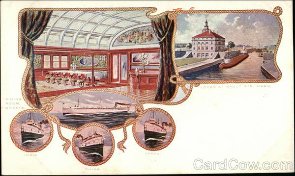 Vies of Boats and Tionesta Dining Room Steamers