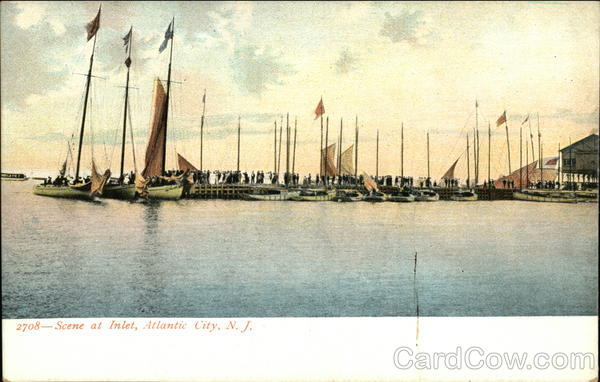 Scene at Inlet Atlantic City New Jersey