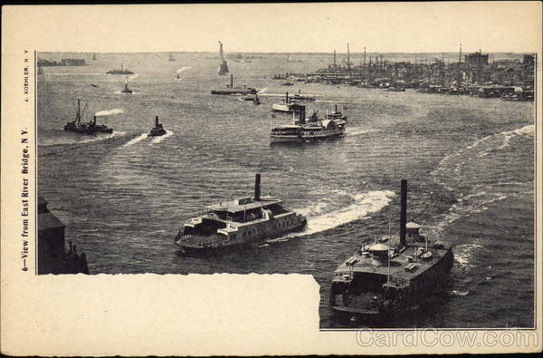 View From East River Bridge New York