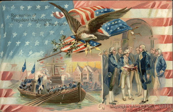 Reception of President Washington at New York Patriotic