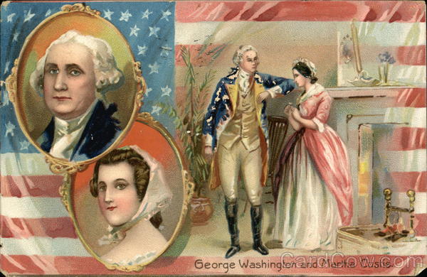 George Washington and Martha Custis Presidents