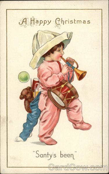 A Happy Christmas Santy's Been Children