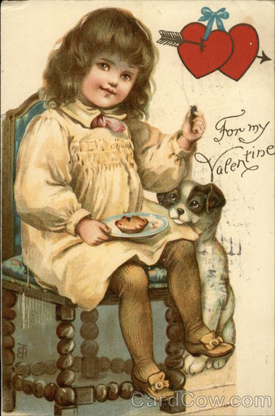 Child and Dog in Chair Children