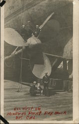 USS West Virginia Propeller Postcard