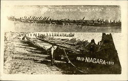 Perry's Flagship "Niagara" Wreck Postcard