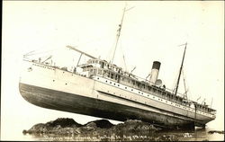 Princess May Wrecked on Sentinal Island Postcard