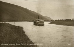 Steamer entering Loch Lochy, Caledonian Canal Postcard