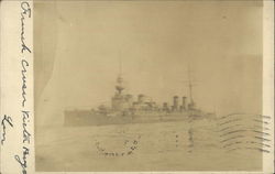 French Cruiser "Victor Hugo" Navy Postcard Postcard