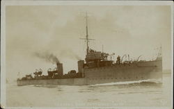 Torpedo Boat Destroyer Postcard