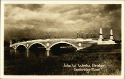 John W. Weeks Bridge Cambridge, MA Postcard Postcard