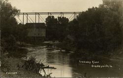 Nodaway River Braddyville, IA Postcard Postcard