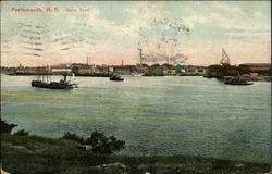 Navy Yard Portsmouth, NH Postcard Postcard