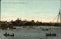Cramp's Shipyard Philadelphia, PA Postcard Postcard