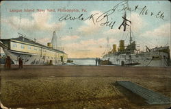 League Island Navy Yard Postcard