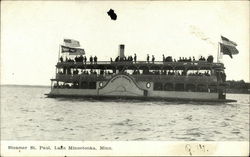 Steamer St. Paul, Lake Minnetonka, Minn Postcard