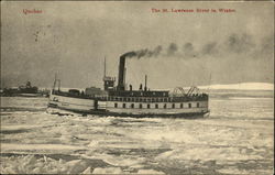 The St. Lawrence River in Winter Postcard