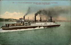 SPRR Co's Ferryboat "Bolano" San Francisco, CA Postcard Postcard