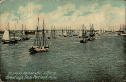 Portland Harbor After A Storm Postcard