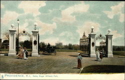 Gates, Roger Williams Park Providence, RI Postcard Postcard