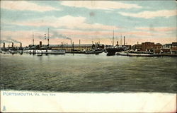 Portsmouth, Va. Navy Yard Postcard
