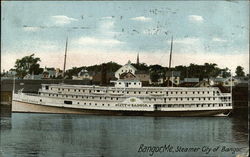 Steamer City of Bangor Postcard