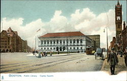 Public Library, Copley Square Boston, MA Postcard Postcard