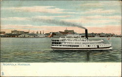Norfolk Harbor Virginia Postcard Postcard