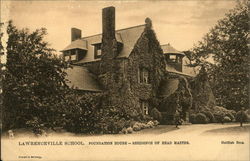Lawrenceville School - Foundation House, Residence of Head Master Postcard