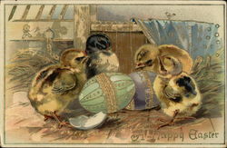 A Happy Easter with Baby Chicks and Embellished Eggs A Happy Easter with Baby Chicks and Embellished Eggs