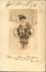 Merry Merry Christmas from your old friend Santa Claus Postcard