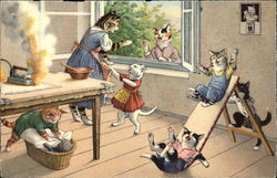 Cat Rascals and the ensuing chaos Postcard