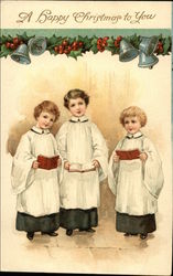 A Happy Christmas to You with Choir Boys Postcard