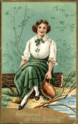 Kathleen at the Spring Postcard