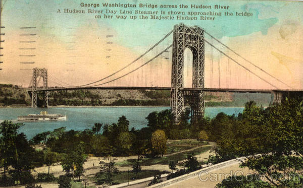 George Washington Bridge across the Hudson River New York City