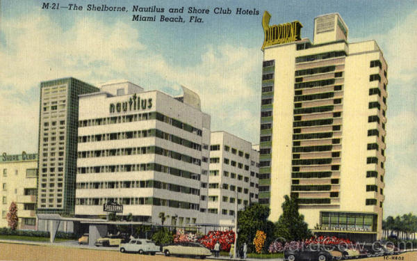 The Shelborne, Nautilus and Shore Club Hotels Miami Beach Florida