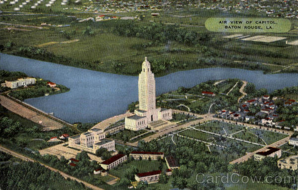 Air View of Capitol Baton Rouge Louisiana