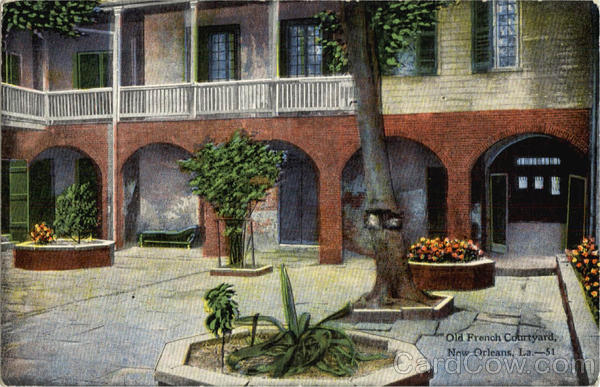 Old French Courtyard New Orleans Louisiana