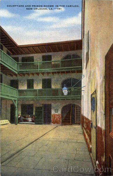 Courtyard and Prison Rooms in the Cabildo New Orleans Louisiana