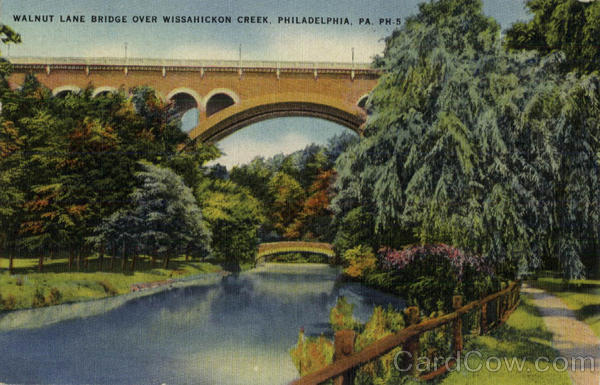 Walnut Lane Bridge over Wissahickon Creek Philadelphia Pennsylvania